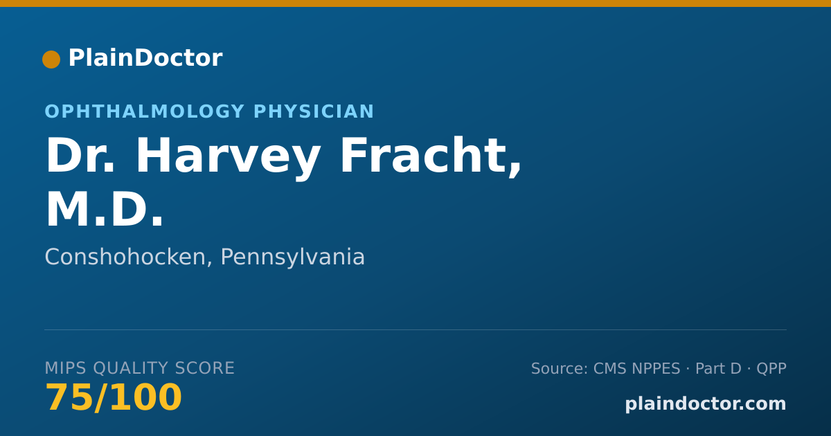 Shareable card for Harvey Fracht, M.D. - Ophthalmology Physician, Conshohocken, PA