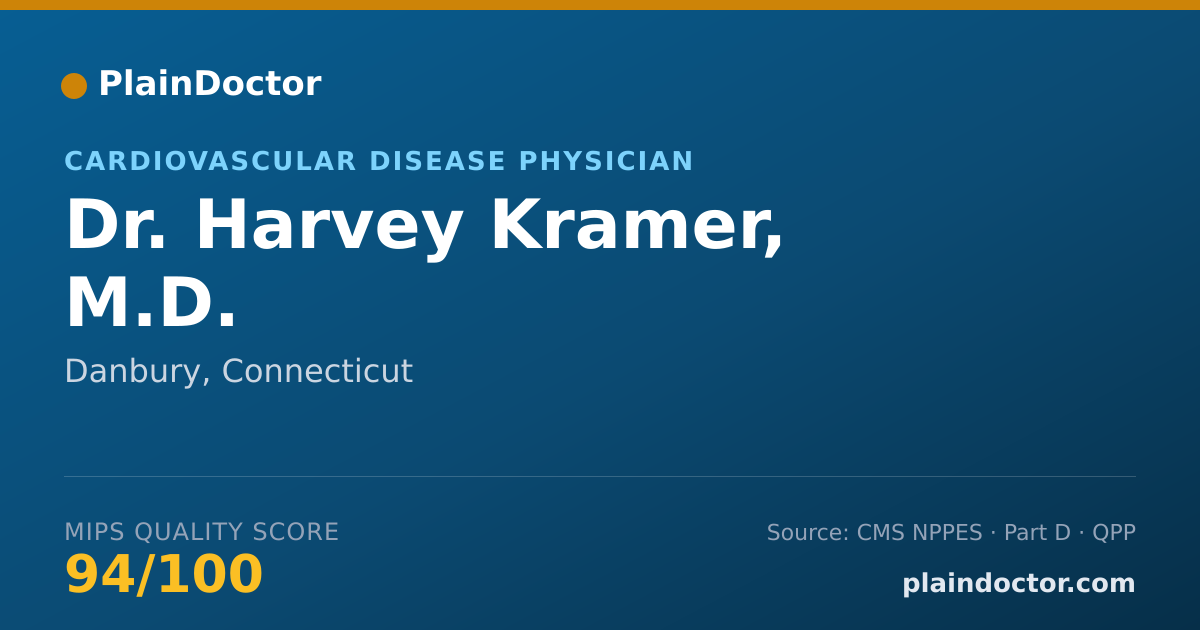 Shareable card for Harvey Kramer, M.D. - Cardiovascular Disease Physician, Danbury, CT