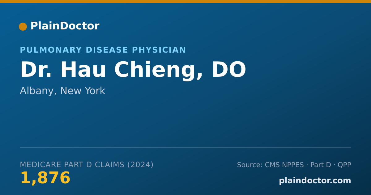 Shareable card for Hau Chieng, DO - Hospitalist Physician, Albany, NY