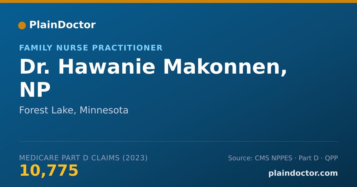 Shareable card for Hawanie Makonnen, NP - Family Nurse Practitioner, Forest Lake, MN