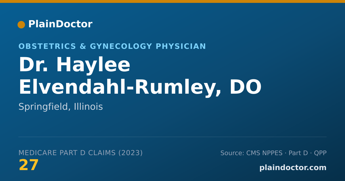 Shareable card for Haylee Elvendahl-Rumley, DO - Obstetrics & Gynecology Physician, Springfield, IL