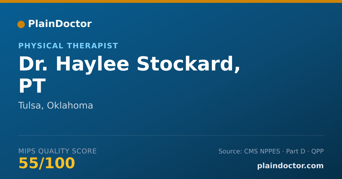 Shareable card for Haylee Stockard, PT - Physical Therapist, Tulsa, OK