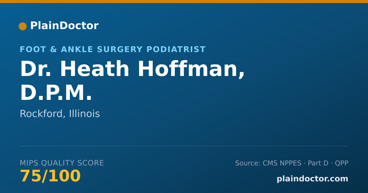 Shareable card for Heath Hoffman, D.P.M. - Foot & Ankle Surgery Podiatrist, Rockford, IL