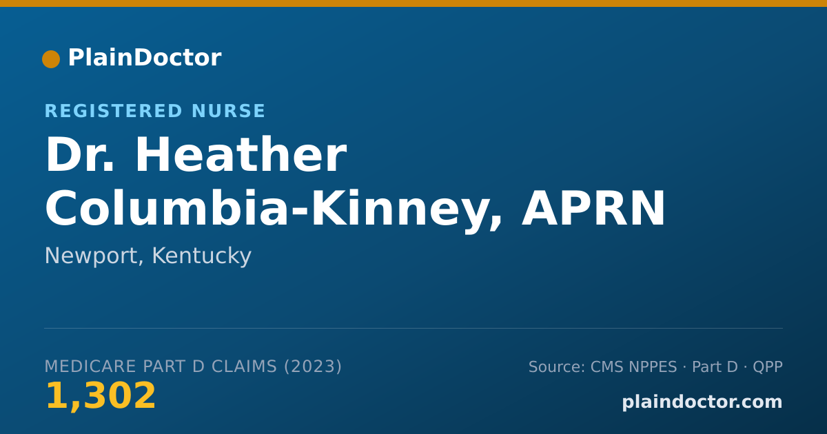Shareable card for Heather Columbia-Kinney, APRN - Registered Nurse, Newport, KY