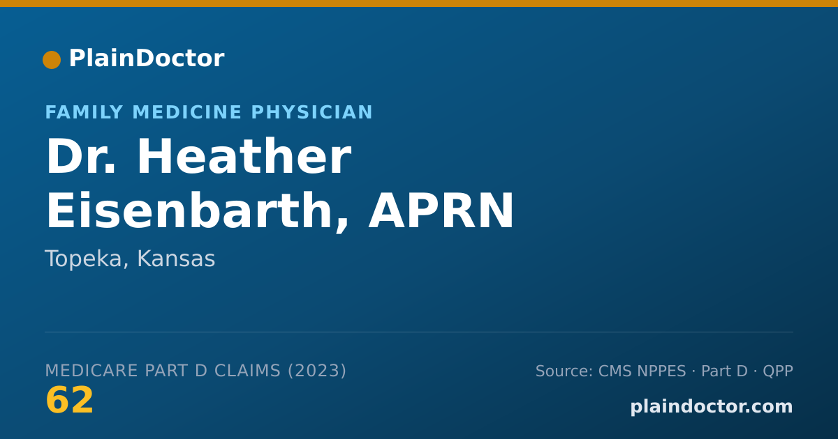 Shareable card for Heather Eisenbarth, APRN - Family Medicine Physician, Topeka, KS