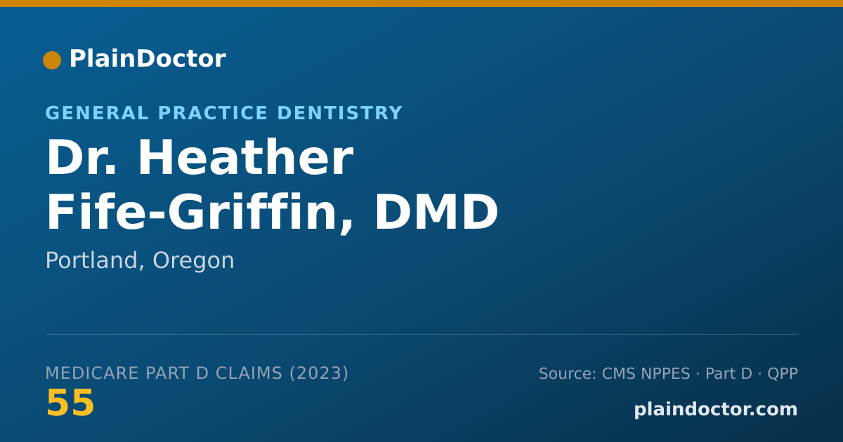 Shareable card for Heather Fife-Griffin, DMD - General Practice Dentistry, Portland, OR