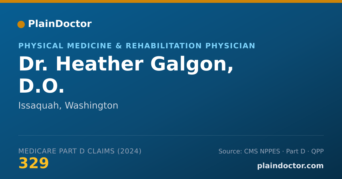 Shareable card for Heather Galgon, D.O. - Physical Medicine & Rehabilitation Physician, Issaquah, WA