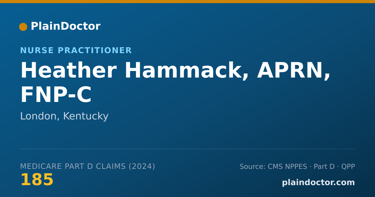 Shareable card for Heather Hammack, APRN, FNP-C - Nurse Practitioner, London, KY