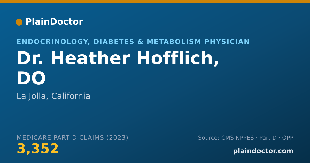 Shareable card for Heather Hofflich, DO - Endocrinology, Diabetes & Metabolism Physician, La Jolla, CA