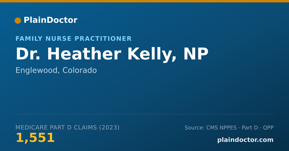 Shareable card for Heather Kelly, NP - Family Nurse Practitioner, Englewood, CO
