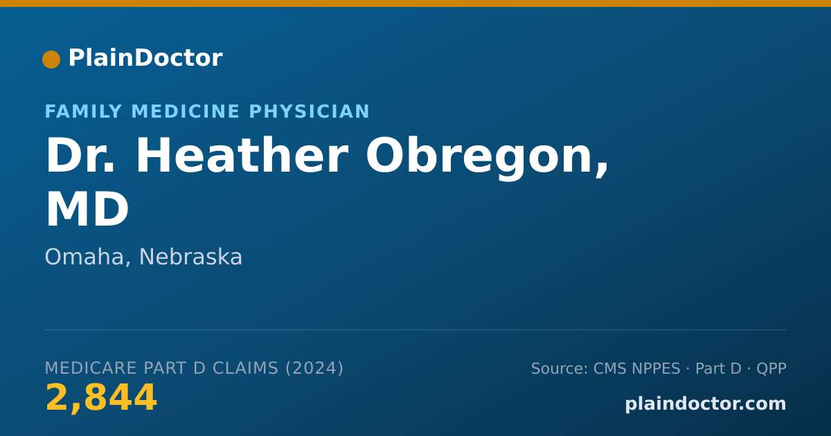 Shareable card for Heather Obregon, MD - Family Medicine Physician, Omaha, NE