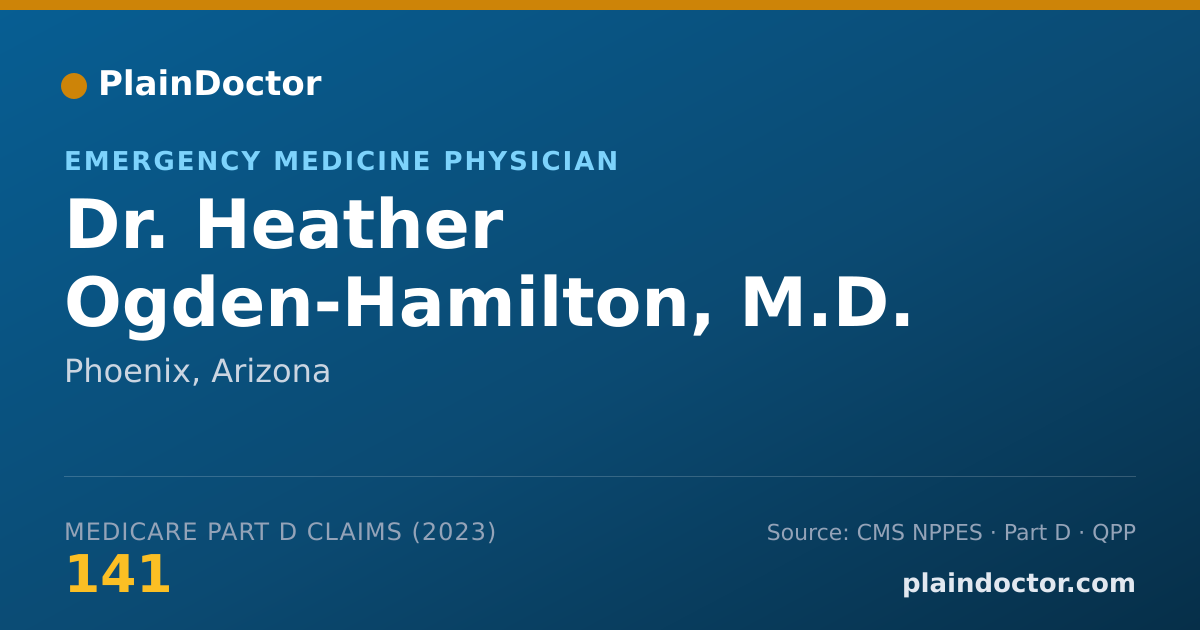 Shareable card for Heather Ogden-Hamilton, M.D. - Emergency Medicine Physician, Phoenix, AZ