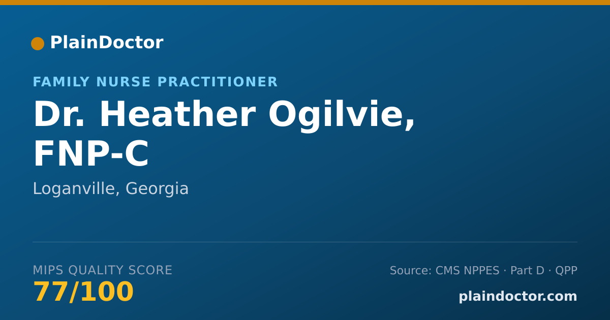 Shareable card for Heather Ogilvie, FNP-C - Family Nurse Practitioner, Loganville, GA