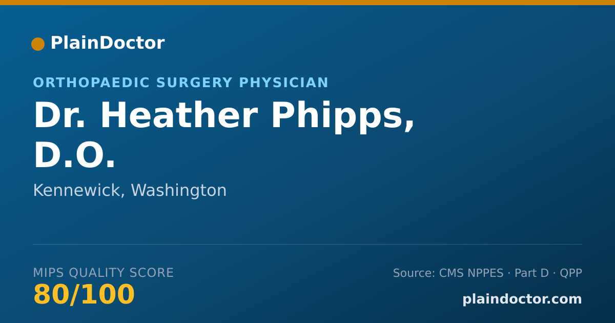 Shareable card for Heather Phipps, D.O. - Orthopaedic Surgery Physician, Kennewick, WA