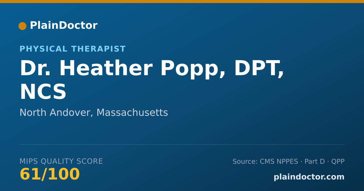 Shareable card for Heather Popp, DPT, NCS - Physical Therapist, North Andover, MA