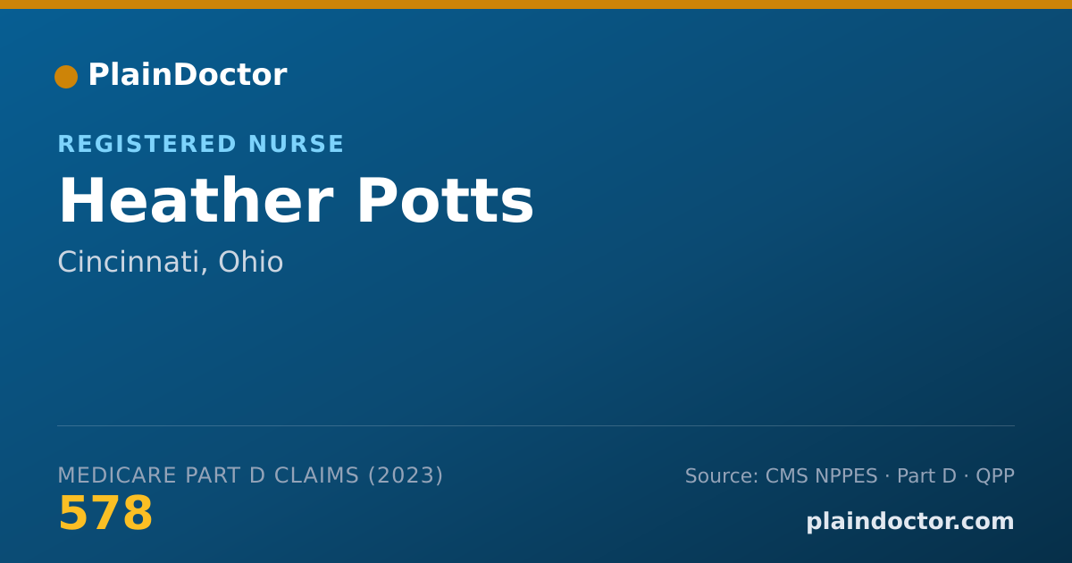 Shareable card for Heather Potts - Registered Nurse, Cincinnati, OH