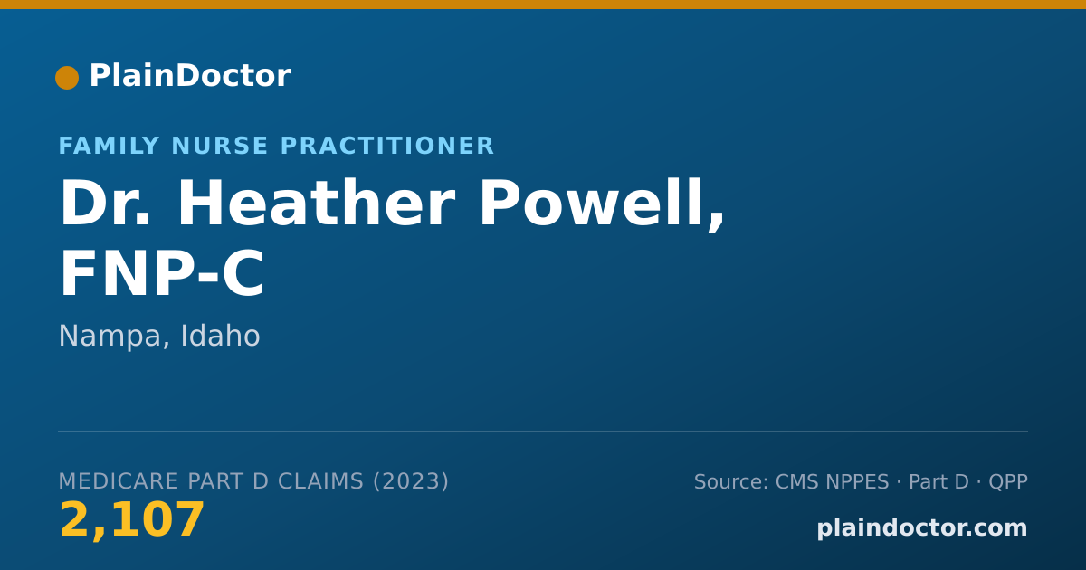Shareable card for Heather Powell, FNP-C - Family Nurse Practitioner, Nampa, ID