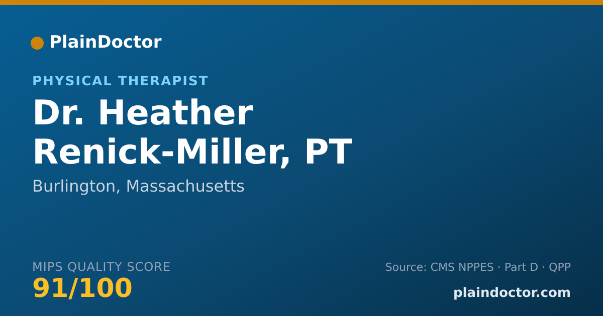 Shareable card for Heather Renick-Miller, PT - Physical Therapist, Burlington, MA