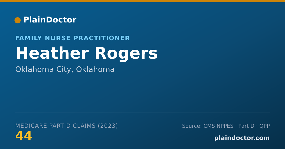 Shareable card for Heather Rogers - Family Nurse Practitioner, Oklahoma City, OK