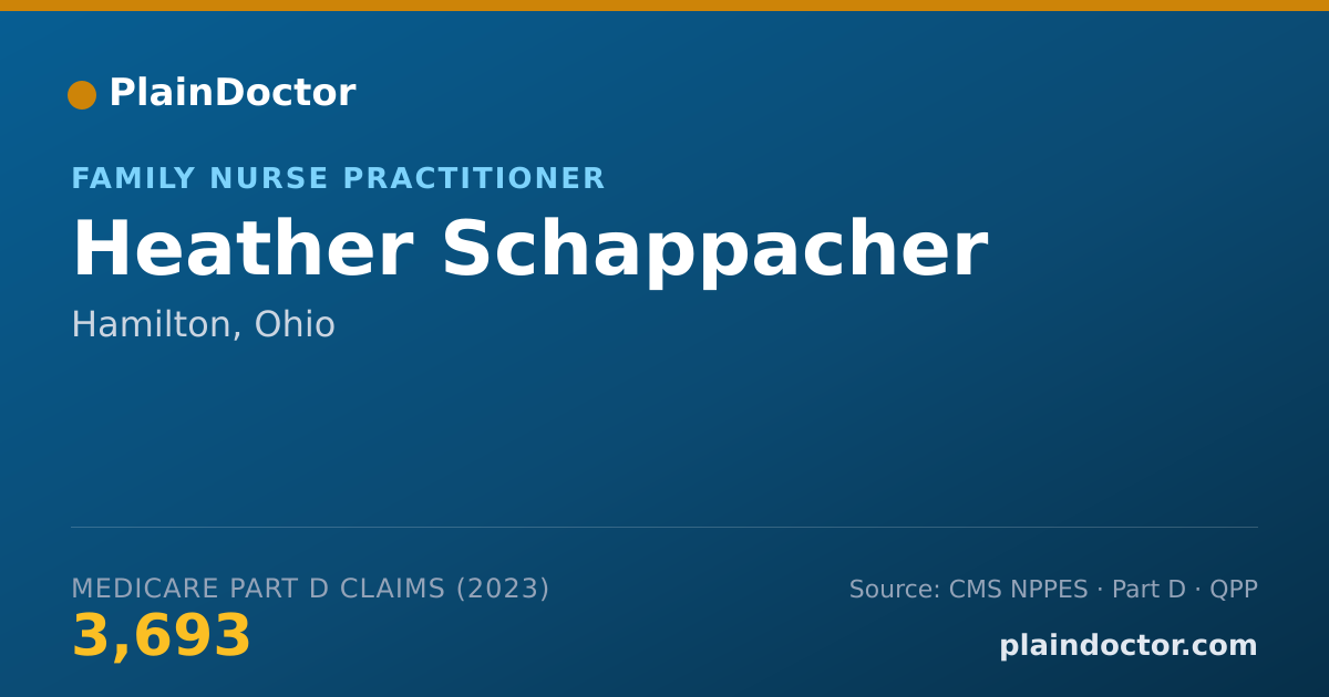 Shareable card for Heather Schappacher - Family Nurse Practitioner, Hamilton, OH