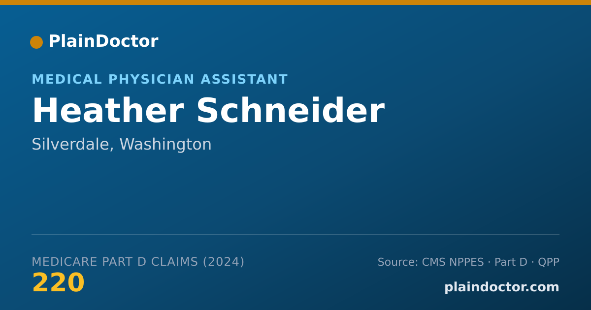 Shareable card for Heather Schneider - Emergency Medicine Physician, Silverdale, WA