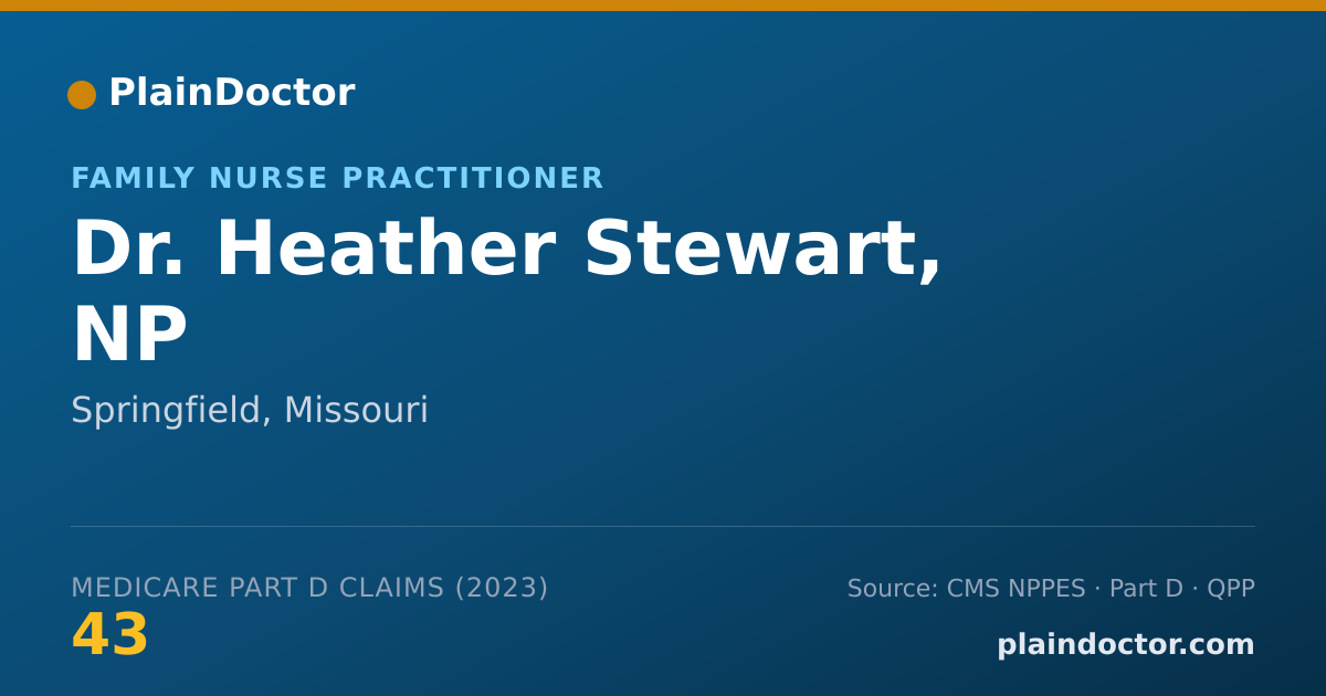 Shareable card for Heather Stewart, NP - Family Nurse Practitioner, Springfield, MO