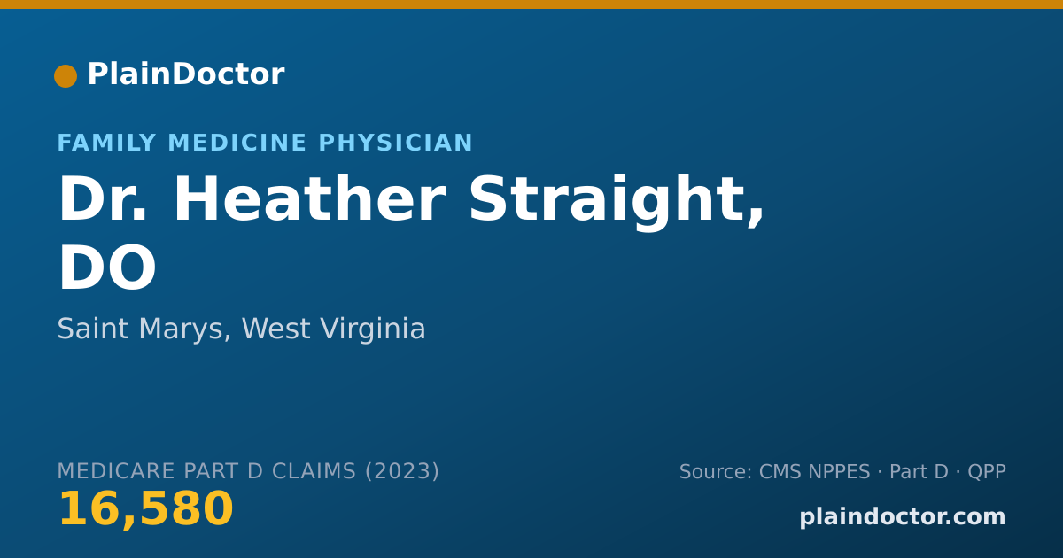 Shareable card for Heather Straight, DO - Family Medicine Physician, Saint Marys, WV