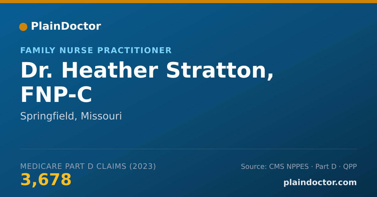 Shareable card for Heather Stratton, FNP-C - Family Nurse Practitioner, Springfield, MO