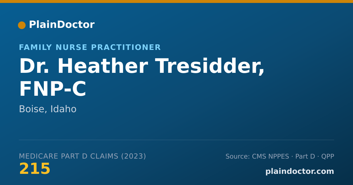 Shareable card for Heather Tresidder, FNP-C - Family Nurse Practitioner, Boise, ID