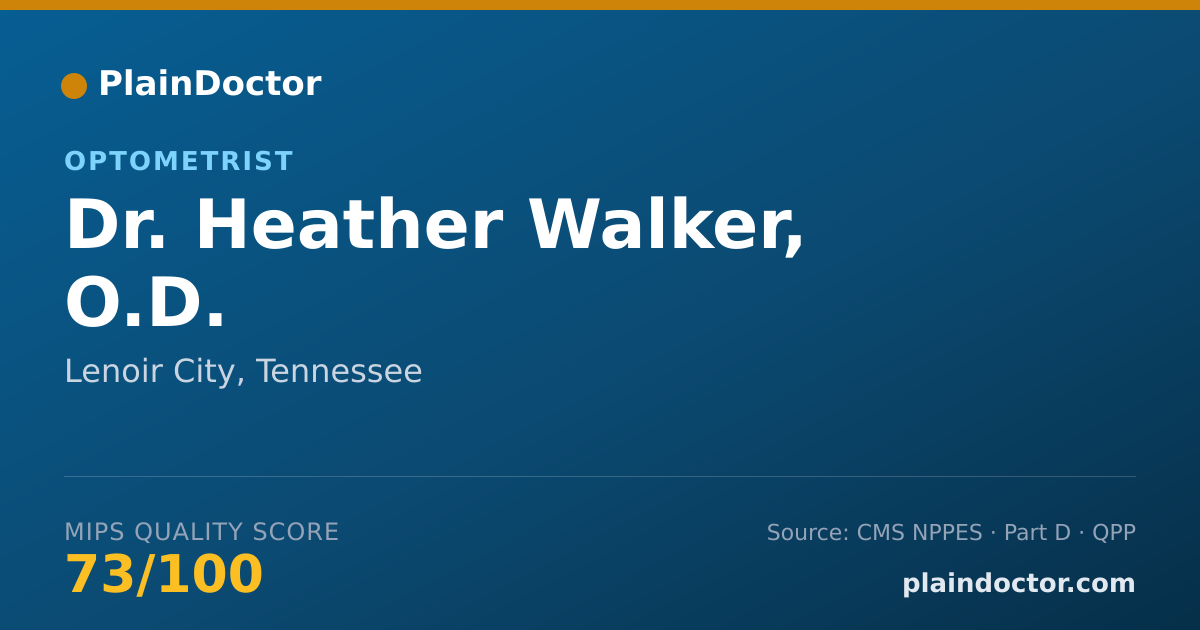 Shareable card for Heather Walker, O.D. - Optometrist, Lenoir City, TN