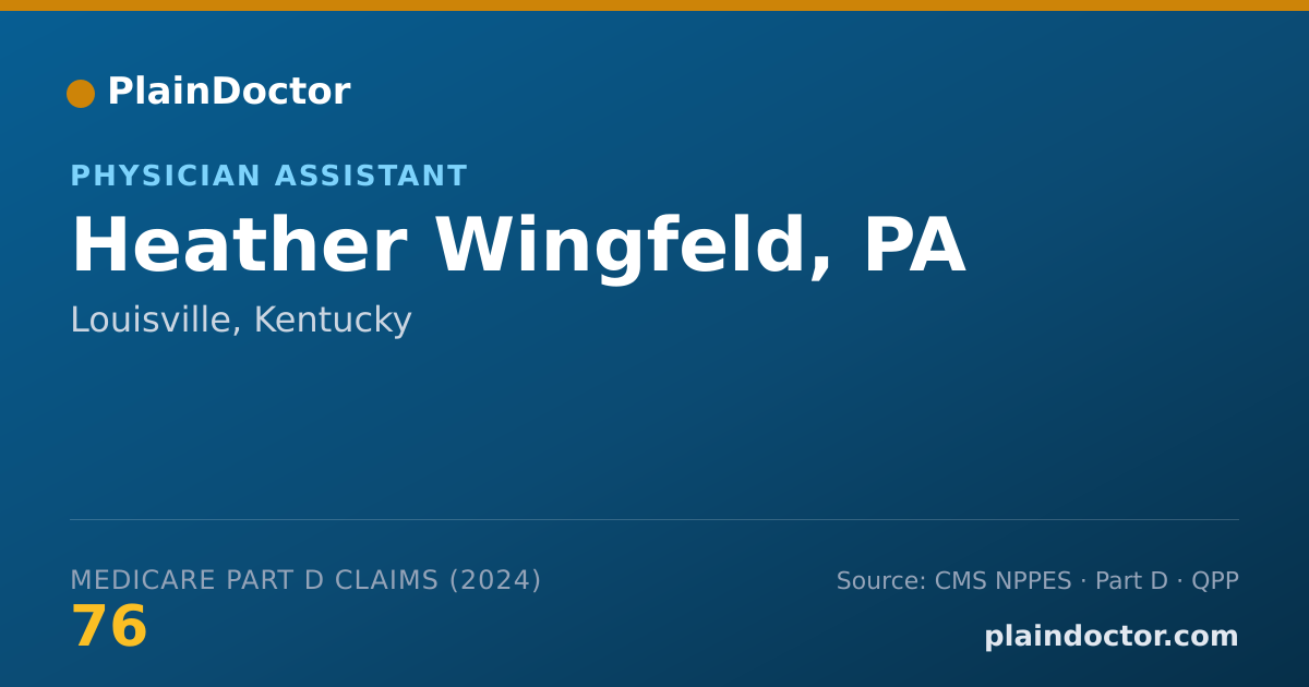 Shareable card for Heather Wingfeld, PA - Physician Assistant, Louisville, KY