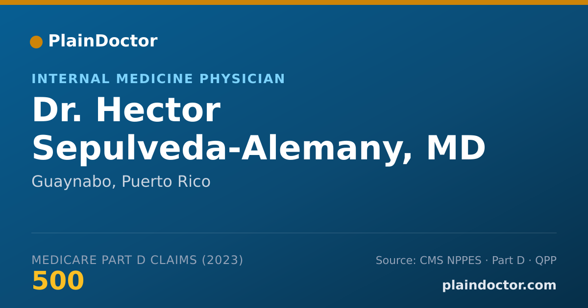 Shareable card for Hector Sepulveda-Alemany, MD - Internal Medicine Physician, Guaynabo, PR