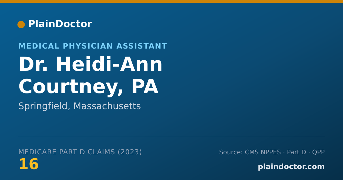Shareable card for Heidi-Ann Courtney, PA - Medical Physician Assistant, Springfield, MA