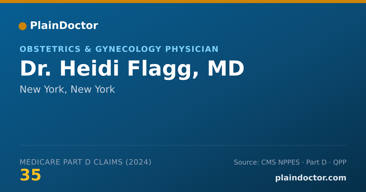 Shareable card for Heidi Flagg, MD - Obstetrics & Gynecology Physician, New York, NY