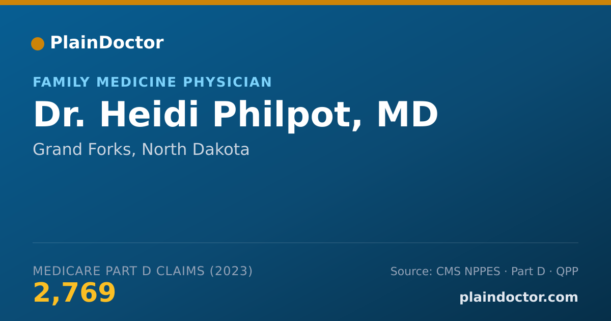 Shareable card for Heidi Philpot, MD - Family Medicine Physician, Grand Forks, ND