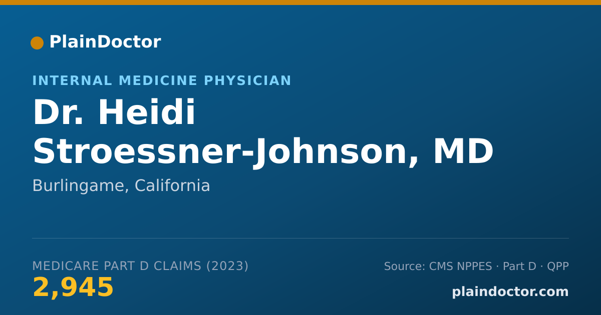 Shareable card for Heidi Stroessner-Johnson, MD - Internal Medicine Physician, Burlingame, CA