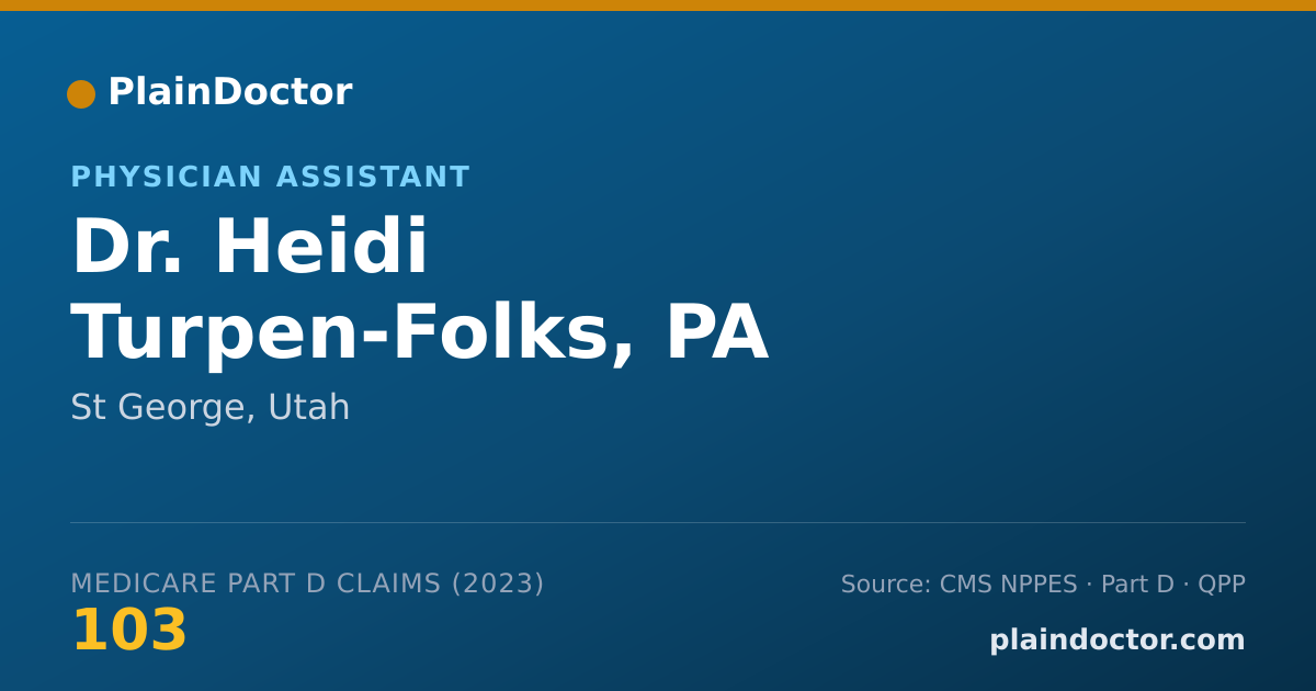 Shareable card for Heidi Turpen-Folks, PA - Physician Assistant, St George, UT