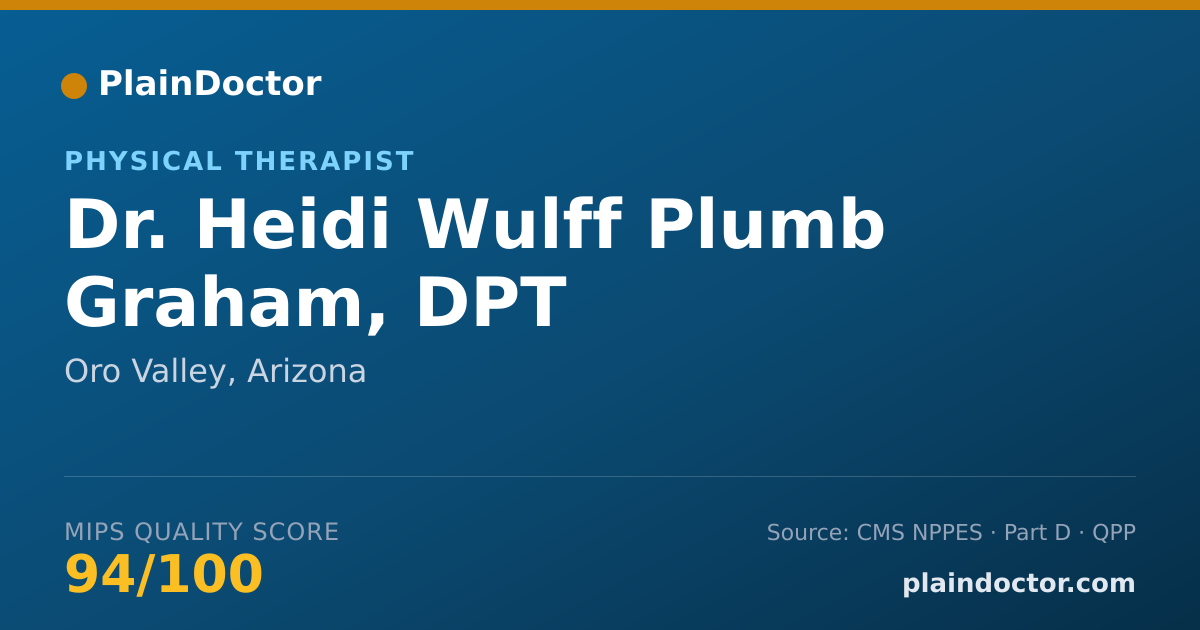 Shareable card for Heidi Wulff Plumb Graham, DPT - Physical Therapist, Oro Valley, AZ