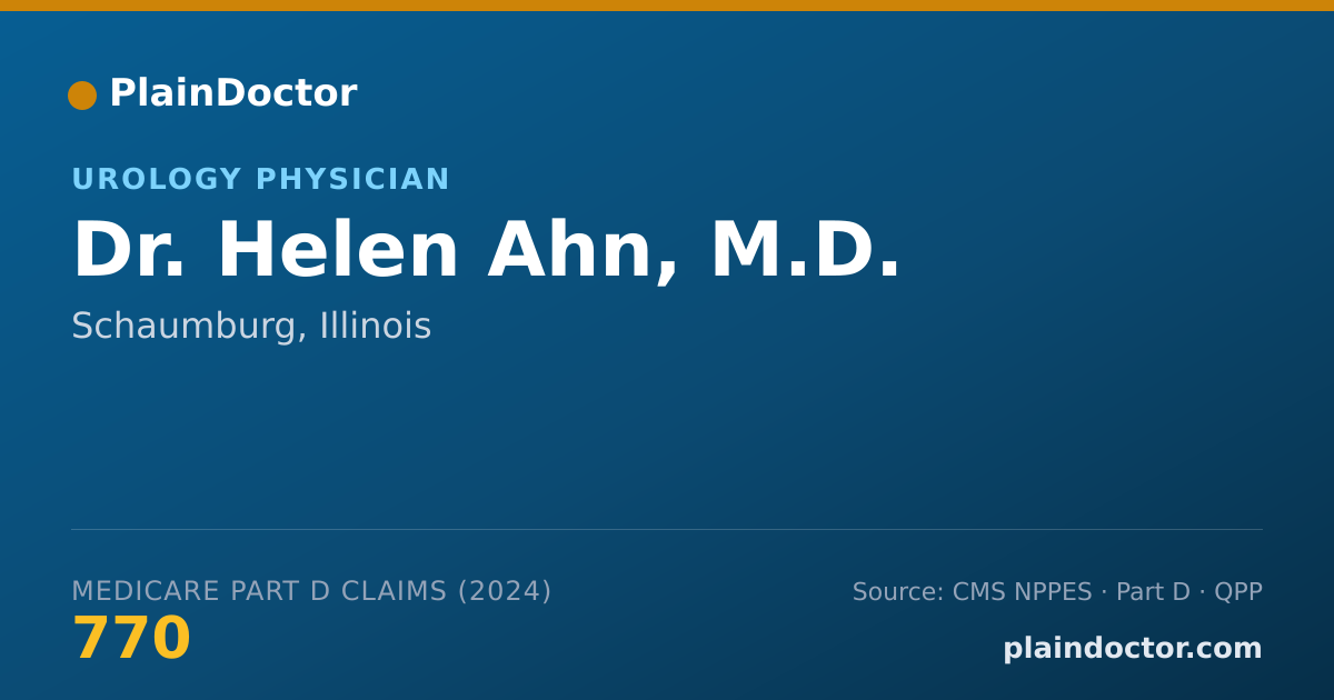 Shareable card for Helen Ahn, M.D. - Urology Physician, Schaumburg, IL