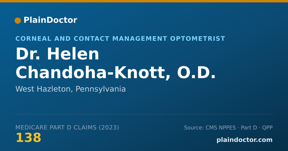 Shareable card for Helen Chandoha-Knott, O.D. - Corneal and Contact Management Optometrist, West Hazleton, PA