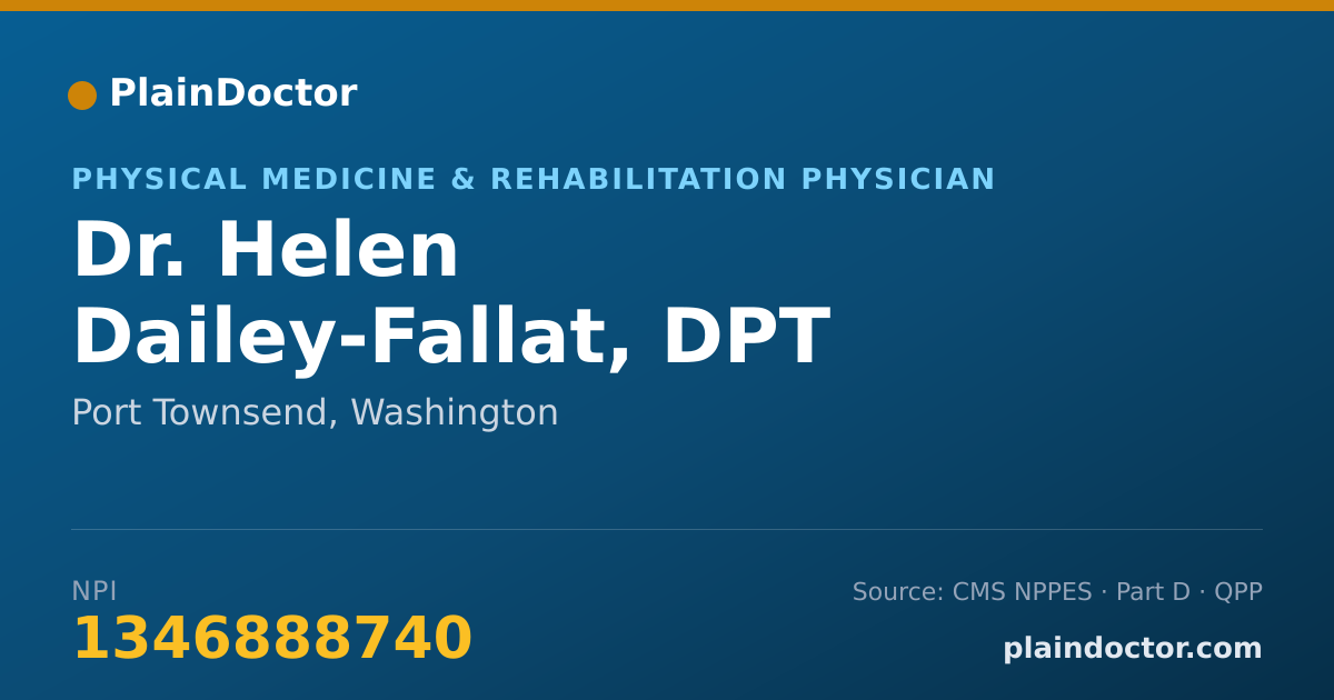 Shareable card for Helen Dailey-Fallat, DPT - Physical Medicine & Rehabilitation Physician, Port Townsend, WA