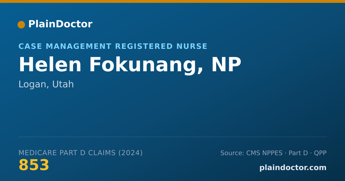Shareable card for Helen Fokunang, NP - Case Management Registered Nurse, Logan, UT