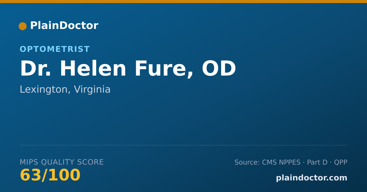 Shareable card for Helen Fure, OD - Optometrist, Lexington, VA