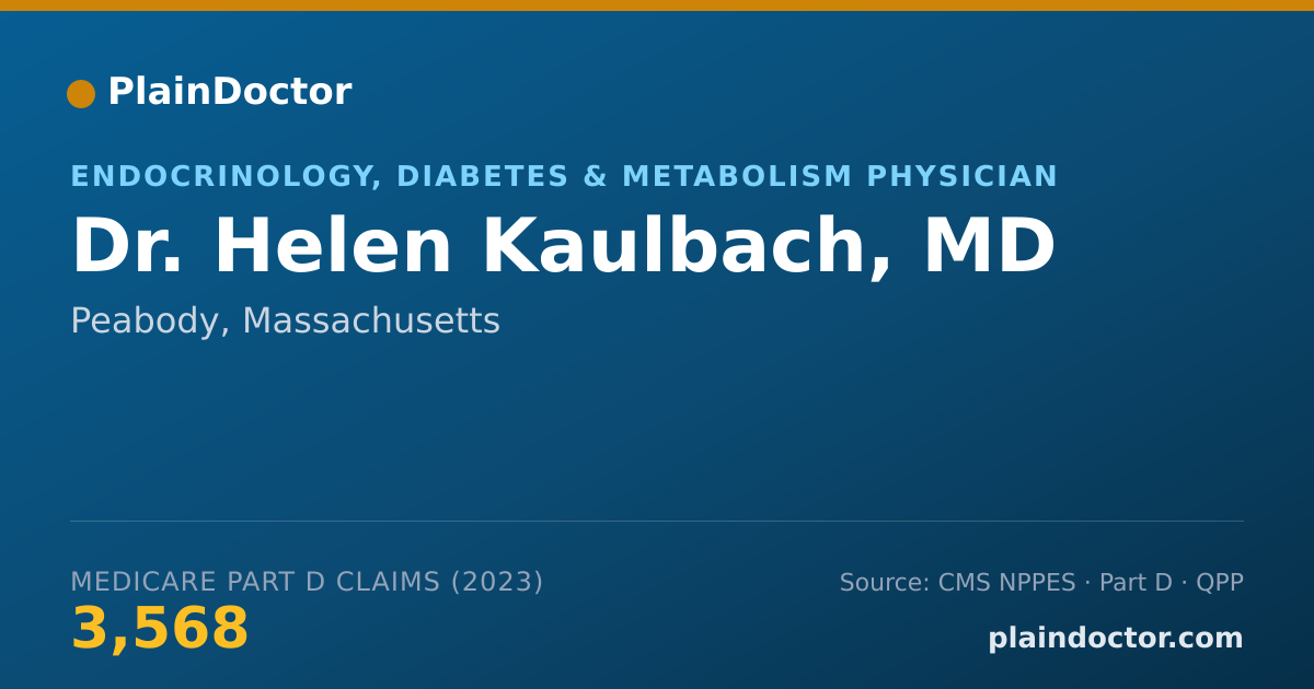 Shareable card for Helen Kaulbach, MD - Endocrinology, Diabetes & Metabolism Physician, Peabody, MA