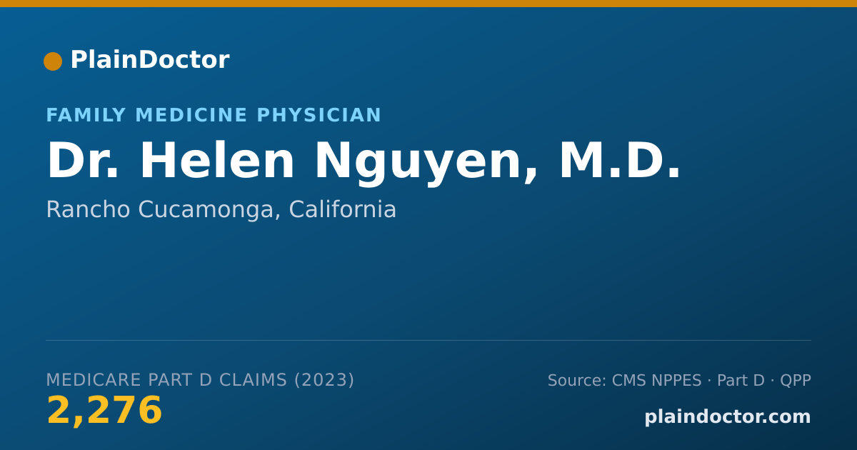 Shareable card for Helen Nguyen, M.D. - Family Medicine Physician, Rancho Cucamonga, CA