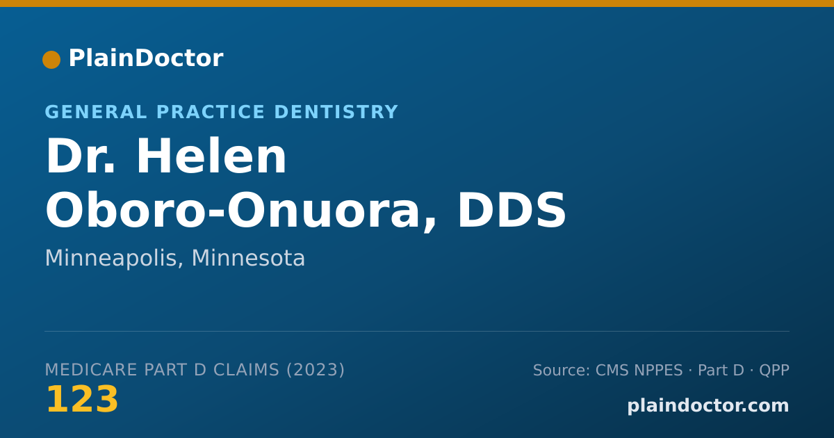 Shareable card for Helen Oboro-Onuora, DDS - General Practice Dentistry, Minneapolis, MN