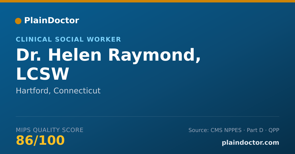 Shareable card for Helen Raymond, LCSW - Clinical Social Worker, Hartford, CT