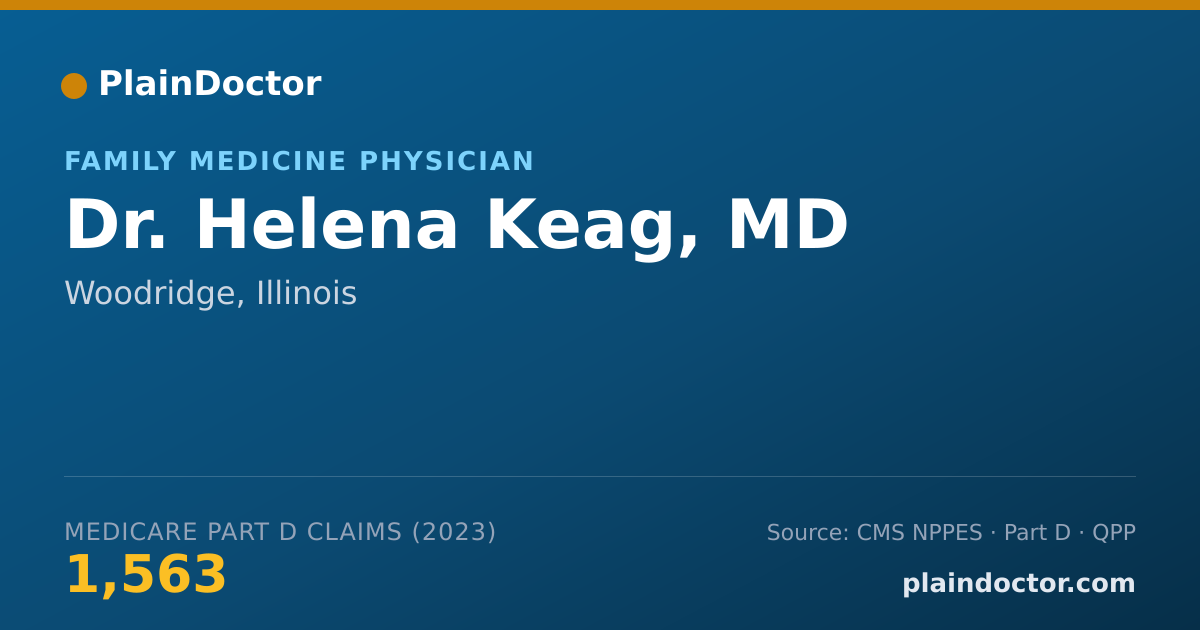 Shareable card for Helena Keag, MD - Family Medicine Physician, Woodridge, IL