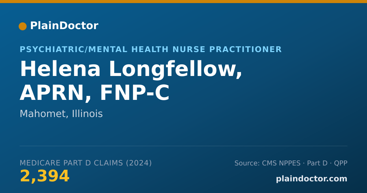 Shareable card for Helena Longfellow, APRN, FNP-C - Family Nurse Practitioner, Mahomet, IL