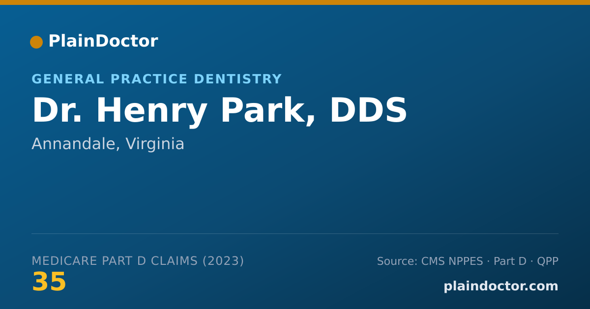 Shareable card for Henry Park, DDS - General Practice Dentistry, Annandale, VA